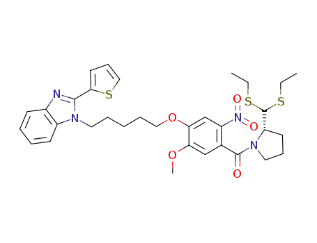 C<sub>33</sub>H<sub>40</sub>N<sub>4</sub>O<sub>5</sub>S<sub>3</sub>