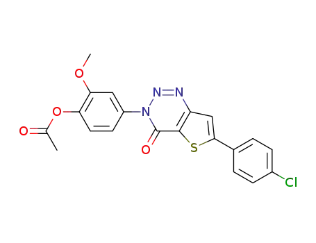 4-(6-(4-Chlorophenyl)-4-oxothieno[3,2-d][1,2,3]triazin-3(4H)-yl)-2-methoxyphenyl acetate