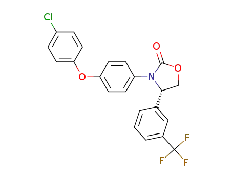 (S)-3-[4-(4-chloro-phenoxy)-phenyl]-4-(3-trifluoromethyl-phenyl)-oxazolidin-2-one