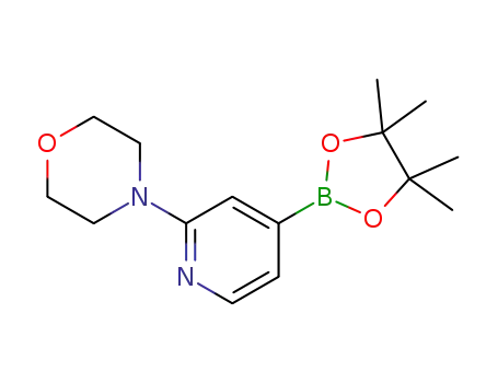 Molecular Structure of 888721-86-6 (2-Morpholinopyridine-4-boronic acid, pinacol ester)