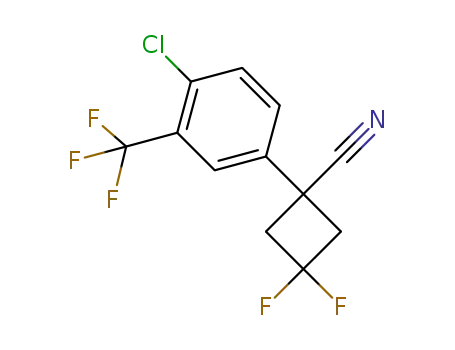 1-(4-chloro-3-(trifluoromethyl)phenyl)-3,3-difluorocyclobutanecarbonitrile