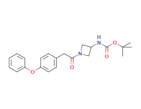 Molecular Structure of 920320-58-7 ({1-[2-(4-phenoxy-phenyl)-acetyl]-azetidin-3-yl}-carbamic acid tert-butyl ester)