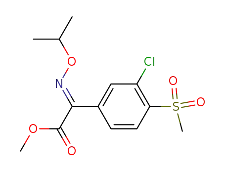 (E)-(3-chloro-4-methanesulfonyl-phenyl)-isopropoxyimino-acetic acid methyl ester