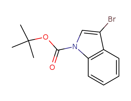 Molecular Structure of 143259-56-7 (3-BROMOINDOLE-1-CARBOXYLIC ACID TERT-BUTYL ESTER)