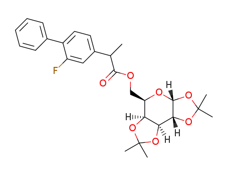 Molecular Structure of 1207167-00-7 (diacetone 6'-O-flurbiprofen-D-galactopyranoside)