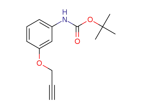 Molecular Structure of 1333393-77-3 (tert-butyl 3-(prop-2-ynyloxy)phenylcarbamate)