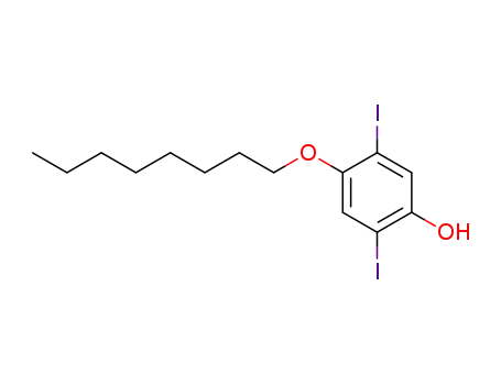 Molecular Structure of 911307-60-3 (2,5-diiodo-4-octyloxyphenol)