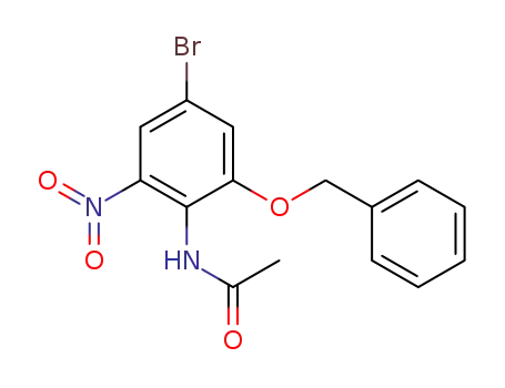 Molecular Structure of 942195-80-4 (N-[4-bromo-2-nitro-6-(benzyloxy)phenyl]acetamide)