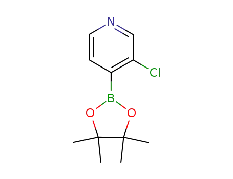 Molecular Structure of 458532-90-6 (3-CHLORO-4-(4,4,5,5-TETRAMETHYL-[1,3,2]DIOXABOROLAN-2-YL)PYRIDINE)