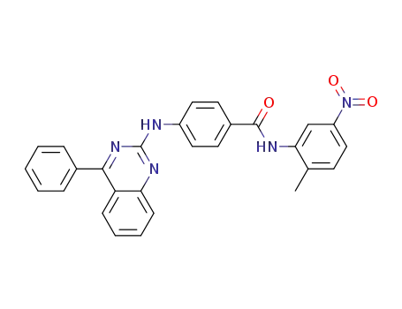 N-(2-methyl-5-nitrophenyl)-4-[(4-phenylquinazolin-2-yl)amino]benzamide