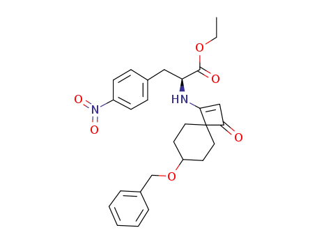 Molecular Structure of 1031822-14-6 (ethyl N-[(4R,7S)-7-(benzyloxy)-3-oxospiro[3.5]non-1-en-1-yl]-4-nitro-L-phenylalaninate)