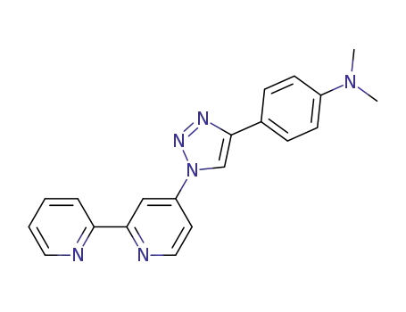 Molecular Structure of 1309763-81-2 (4'-(4-(4-(dimethylamino)phenyl)-1H-1,2,3-triazol-1-yl)-2,2'-bipyridine)