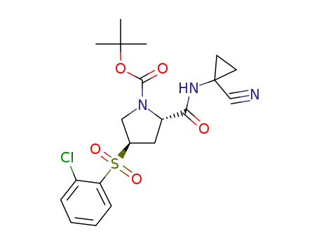 tert-butyl (2S,4R)-4-[(2-chlorophenyl)sulfonyl]-2-{[(1-cyanocyclopropyl)amino]carbonyl}pyrrolidine-1-carboxylate