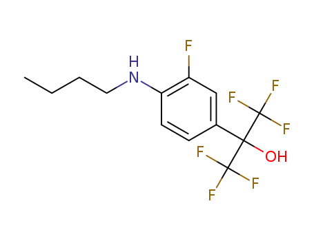 2-(4-butylamino-3-fluorophenyl)-1,1,1,3,3,3-hexafluoropropan-2-ol