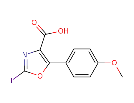 2-iodo-5-(4-methoxyphenyl)oxazole-4-carboxylic acid