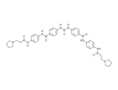 1,3-bis(4-(4-(3-(pyrrolidin-1-yl)propanamido)phenylcarbamoyl)phenyl)urea