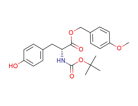 Molecular Structure of 1417188-71-6 (4-methoxybenzyl N-(tert-butoxycarbonyl)-D-tyrosinate)