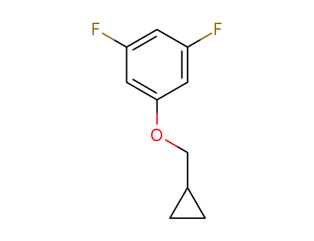 Molecular Structure of 1369905-00-9 (1-(cyclopropylmethoxy)-3,5-difluorobenzene)