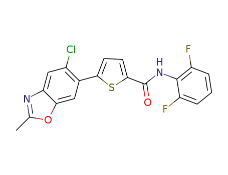 [5-(5-chloro-2-methylbenzoxazol-6-yl)(2-thienyl)]-N-(2,6-difluorophenyl)carboxamide