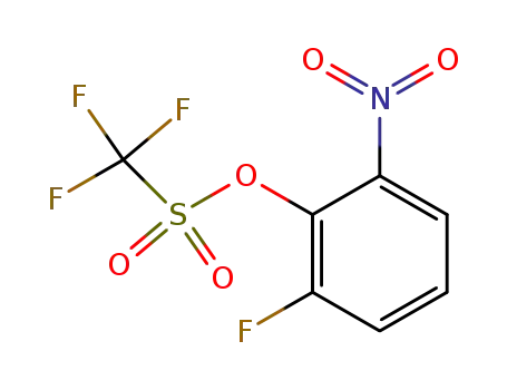 Molecular Structure of 122455-35-0 (2-fluoro-6-nitrophenyl trifluoromethanesulfonate)