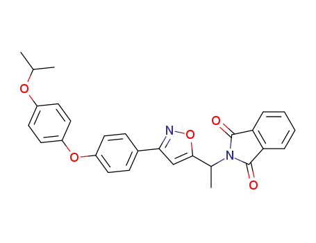 2-(1-{3-[4-(4-isopropoxyphenoxy)phenyl]isoxazol-5-yl}ethyl)-1H-isoindole-1,3(2H)-dione