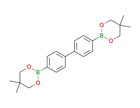 Molecular Structure of 5487-93-4 (4,4'-BIPHENYLDIBORONIC ACID BIS(NEOPENTYL GLYCOL) ESTER)