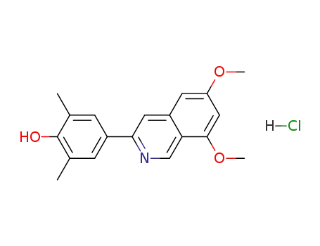 hydrochloride of 4-(6,8-dimethoxyisoquinolin-3-yl)-2,6-dimethylphenol
