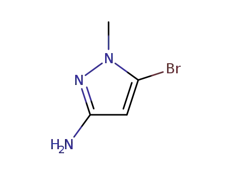Molecular Structure of 89088-55-1 (5-Bromo-1-methyl-1H-pyrazol-3-amine)