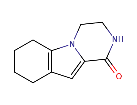 Molecular Structure of 1346672-36-3 (3,4,6,7,8,9-hexahydropyrazino[1,2-a]indol-1(2H)-one)
