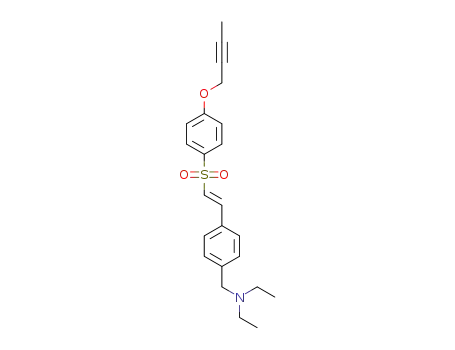{4-[(E)-2-(4-but-2-ynyloxybenzenesulfonyl)vinyl]benzyl}diethylamine