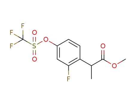 methyl 2-[2-fluoro-4-(trifluoromethylsulfonyloxy)phenyl]propanoate