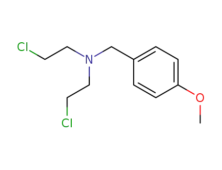 Molecular Structure of 91561-99-8 (N,N-bis(2-chloroethyl)-p-methoxybenzylamine)