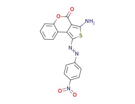 4H-Thieno[3,4-c][1]benzopyran-4-one, 3-amino-1-[(4-nitrophenyl)azo]-