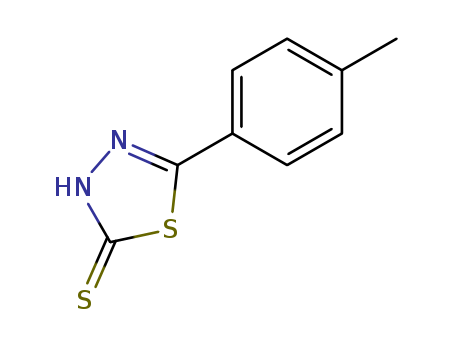 1,3,4-Thiadiazole-2(3H)-thione, 5-(4-methylphenyl)-                                                                                                                                                     