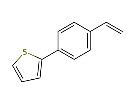 Molecular Structure of 168269-58-7 (Thiophene, 2-(4-ethenylphenyl)-)