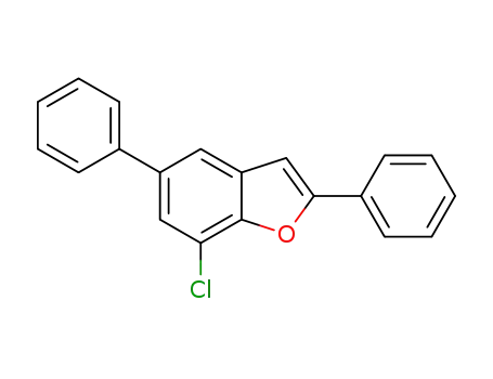 Molecular Structure of 1335094-11-5 (7-chloro-2,5-diphenylbenzo[b]furan)