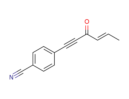 (E)-4-(3-oxohex-4-en-1-ynyl)benzonitrile