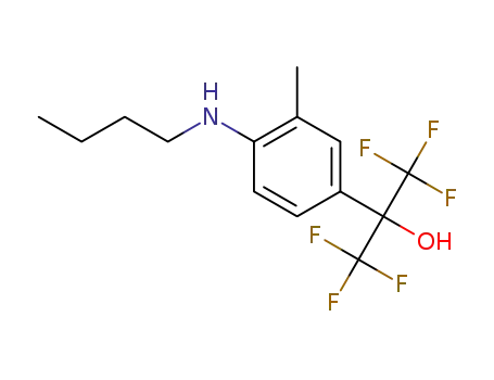 2-(4-butylamino-3-methylphenyl)-1,1,1,3,3,3-hexafluoropropan-2-ol