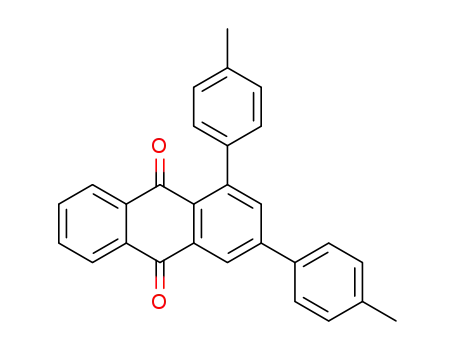 Molecular Structure of 1269985-44-5 (1,3-di-p-tolylanthracene-9,10-dione)