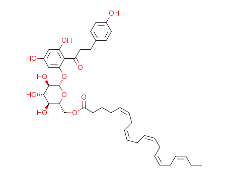 (6-{3,5-dihydroxy-2-[3-(4-hydroxyphenyl)propanoyl]phenoxy}-3,4,5-trihydroxytetrahydro-2H-pyran-2-yl)methyl (5Z,8Z,11Z,14Z,17Z)-5,8,11,14,17-icosapentaenoate