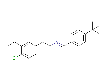 Molecular Structure of 1352659-88-1 ([1-(4-tert-butyl-phenyl)-meth-(E)-ylidene]-[2-(4-chloro-3-ethyl-phenyl)-ethyl]-amine)
