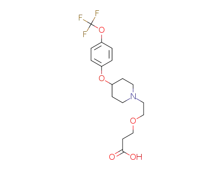 3-(2-(4-(4-(trifluoromethoxy)phenoxy)piperidin-1-yl)ethoxy)propionic acid