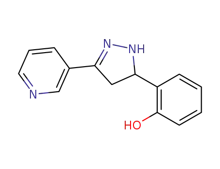 2-(3-pyridin-3-yl-4,5-dihydro-1H-pyrazol-5-yl)phenol