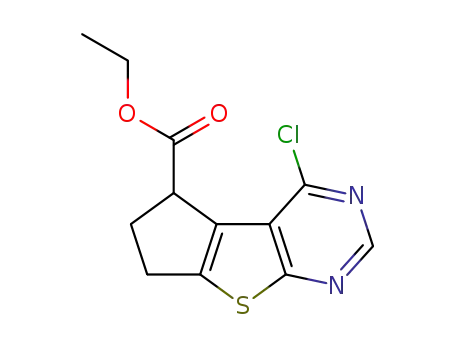 ethyl 4-chloro-6,7-dihydro-5H-cyclopenta[4,5]thieno[2,3-d]pyrimidine-5-carboxylate
