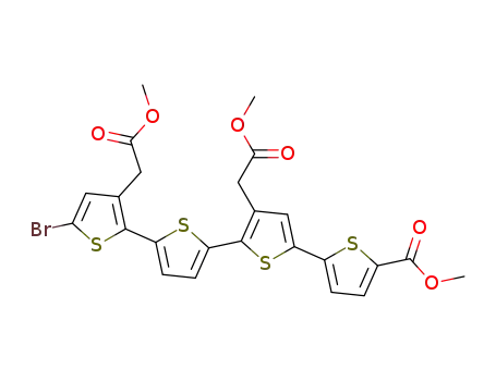 methyl 5-(5-{5-[5-bromo-3-(2-methoxy-2-oxoethyl)thiophen-2-yl]thiophen-2-yl}-4-(2-methoxy-2-oxoethyl)thiophen-2-yl)thiophene-2-carboxylate