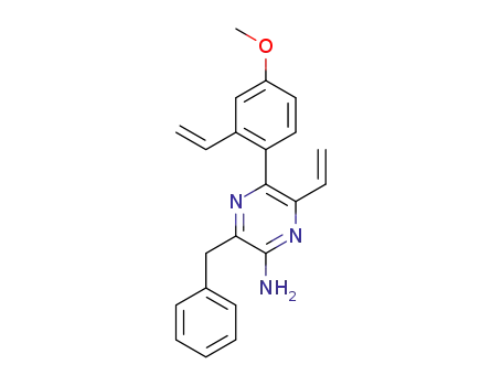 2-amino-3-benzyl-5-(4-methoxy-2-vinylphenyl)-6-vinylpyrazine