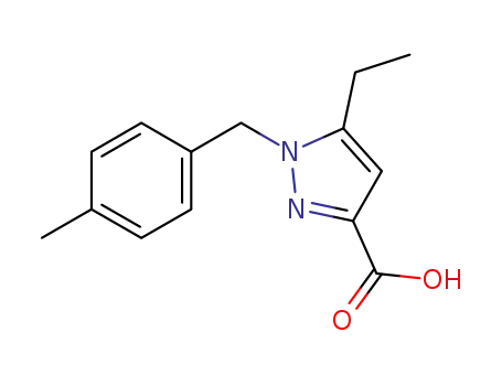5-ethyl-1-(4-methylbenzyl)-1H-pyrazole-3-carboxylic acid