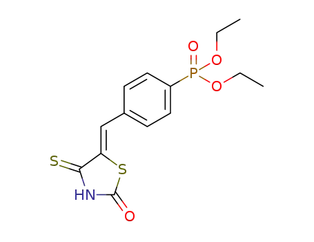 (Z)-diethyl (4-((2-oxo-4-thioxothiazolidin-5-ylidene)methyl)phenyl)phosphonate