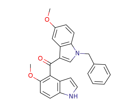 (1-benzyl-5-methoxy-1H-indol-3-yl)-(5-methoxy-1H-indol-4-yl)-methanone