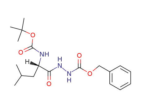 N'-((S)-2-tert-Butoxycarbonylamino-4-methyl-pentanoyl)-hydrazine carboxylic acid benzyl ester